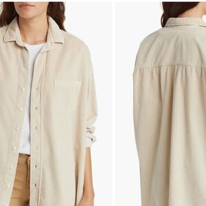 NWT Frank & Eileen Shirley Oversize Button-Up Shirt XXS $278